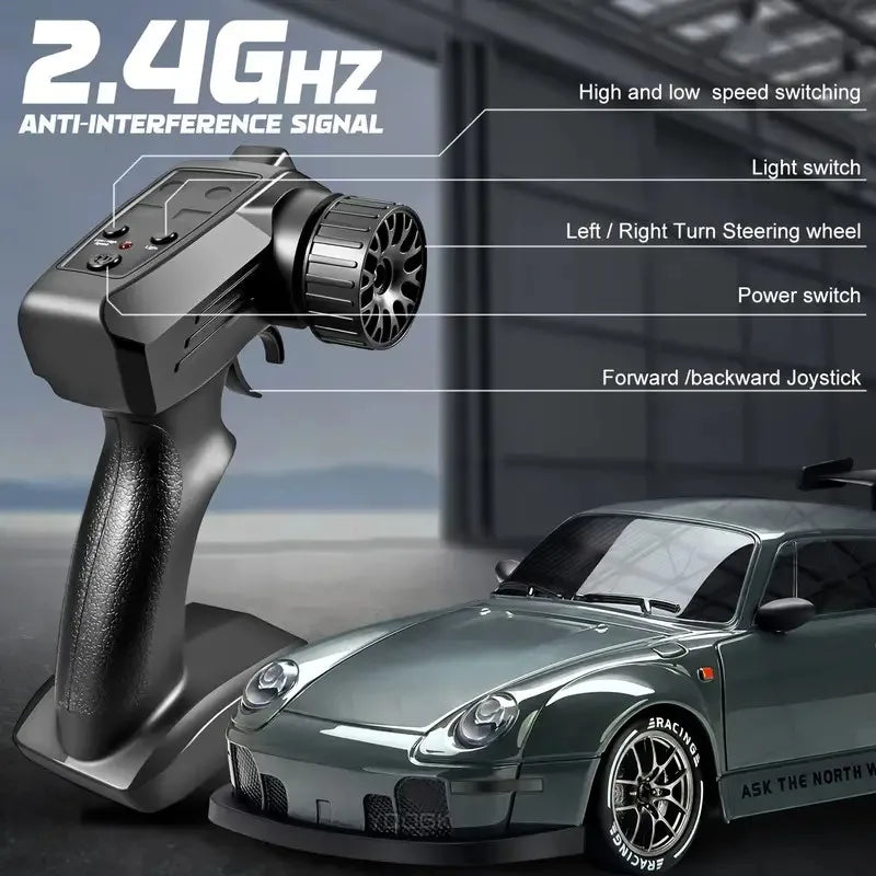 4WD RC Drift Car 2.4GHz 4x4 Racing RTR Radio Truck LED Lights Stunt