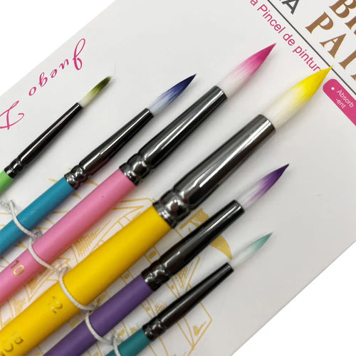 Yutiars Professional Artist Paint Brush Set - 6 PCS, Nylon Bristles