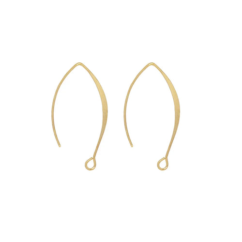 20Pcs 925 Sterling Silver Plated Ear Wires V-shape Earrings Hook For
