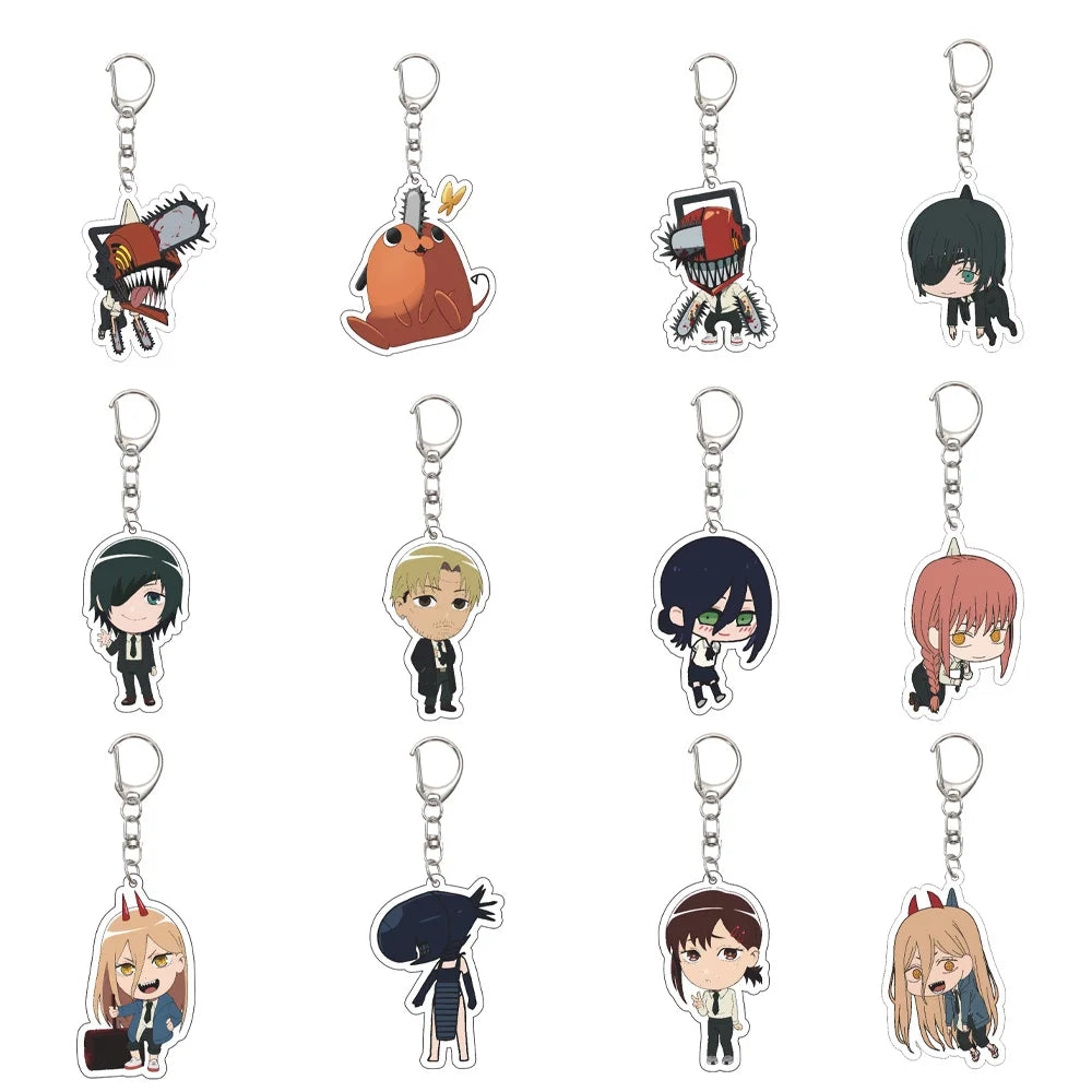 55MM Anime Chainsaw Man Keychain  Denji/Pochita/Makima/Power  Key