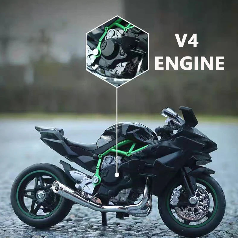 1:18 Ninja hx816 H2R Diecast Motorcycle Model Workable Shork-Absorber