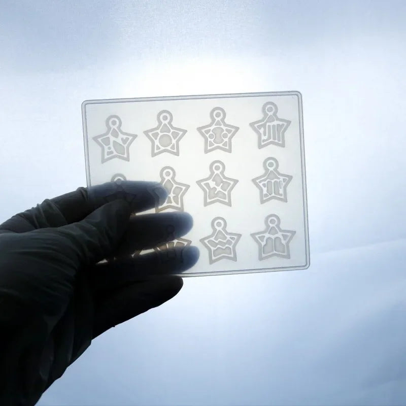 12 Zodiac Constellation Resin Molds Round Star Zodiac Sign Epoxy