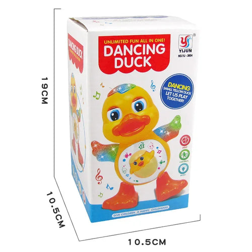 Electronic Toys Dancing Duck Funny Blink Eyes Flashing Light Shake The