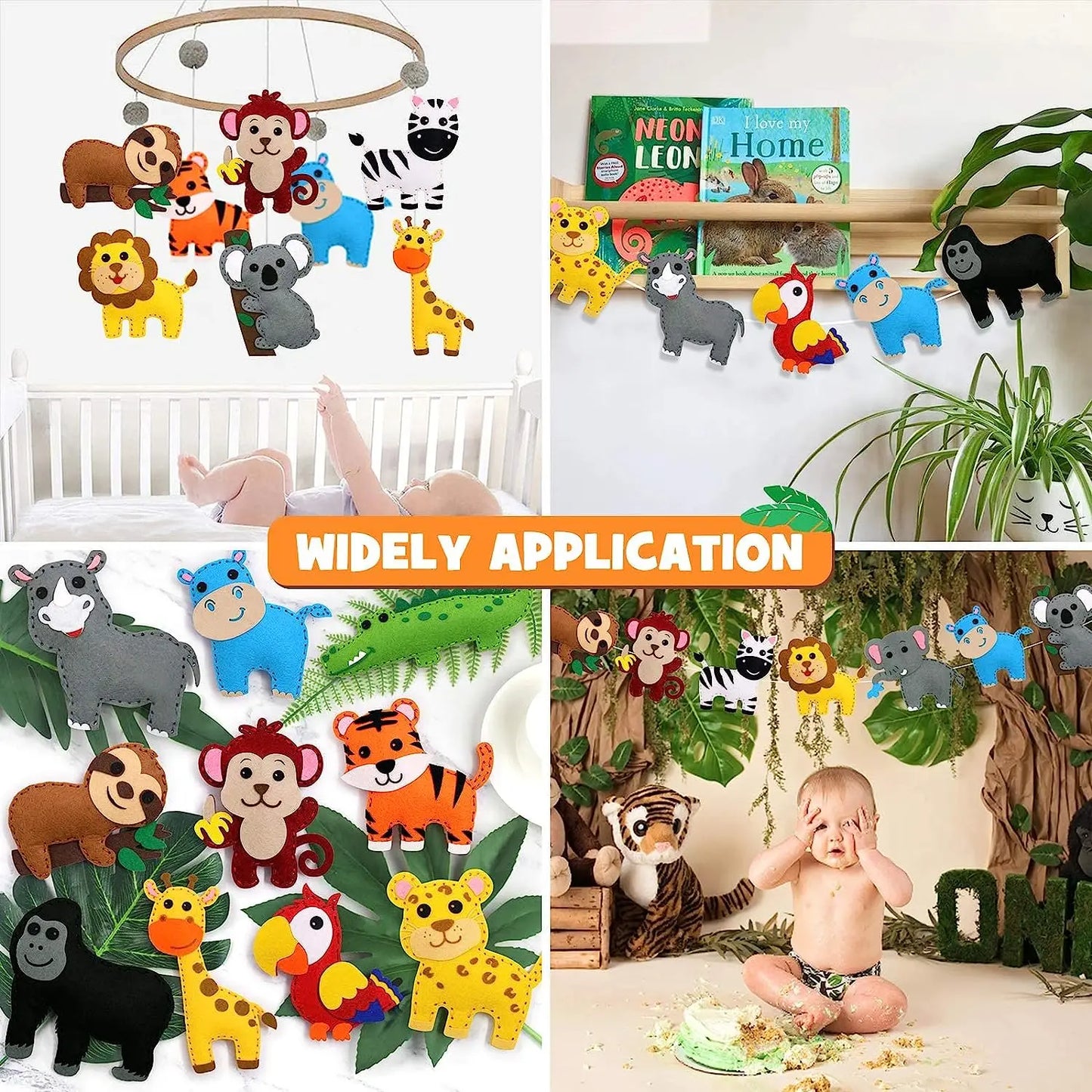 Woodland Animals Craft Kit Forest Creatures DIY Sewing Felt Plush