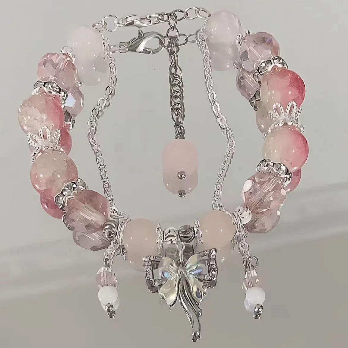 New Simple Beads Crystal Bracelet For Women Girls Korean ins Flower