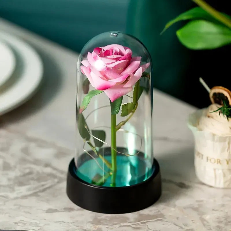 Wedding Birthday Valentine Day Gift Eternal Rose Flower Colorful