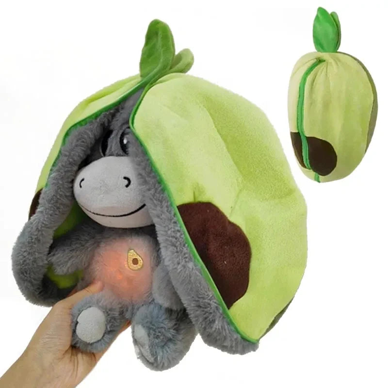 Baby Strawberry Donkey Plush Toy Stuffed Creative Into Fruit Transform