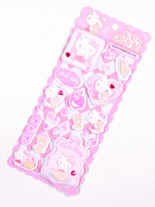 Embossed gemstone stickers Sanrio 3D crystal candy stickers, suitable