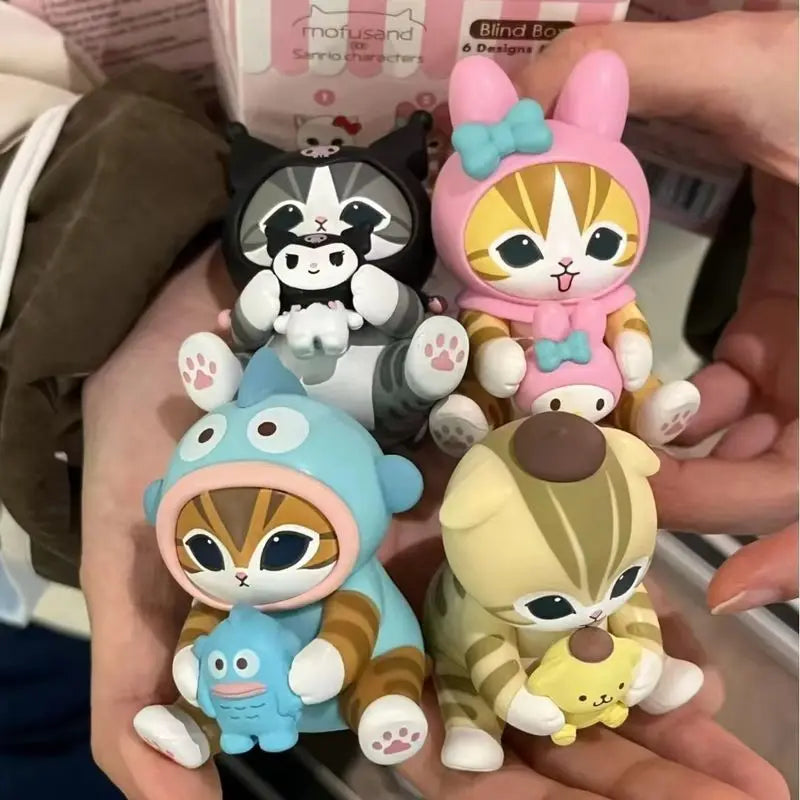 Mofusand Kitten X Kt Cat Cross-Dressing Sitting Posture Blind Box