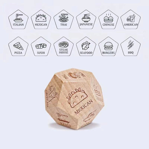 Dice for Her Him Couples Gift Ideas Food Decision Dice Games Christmas