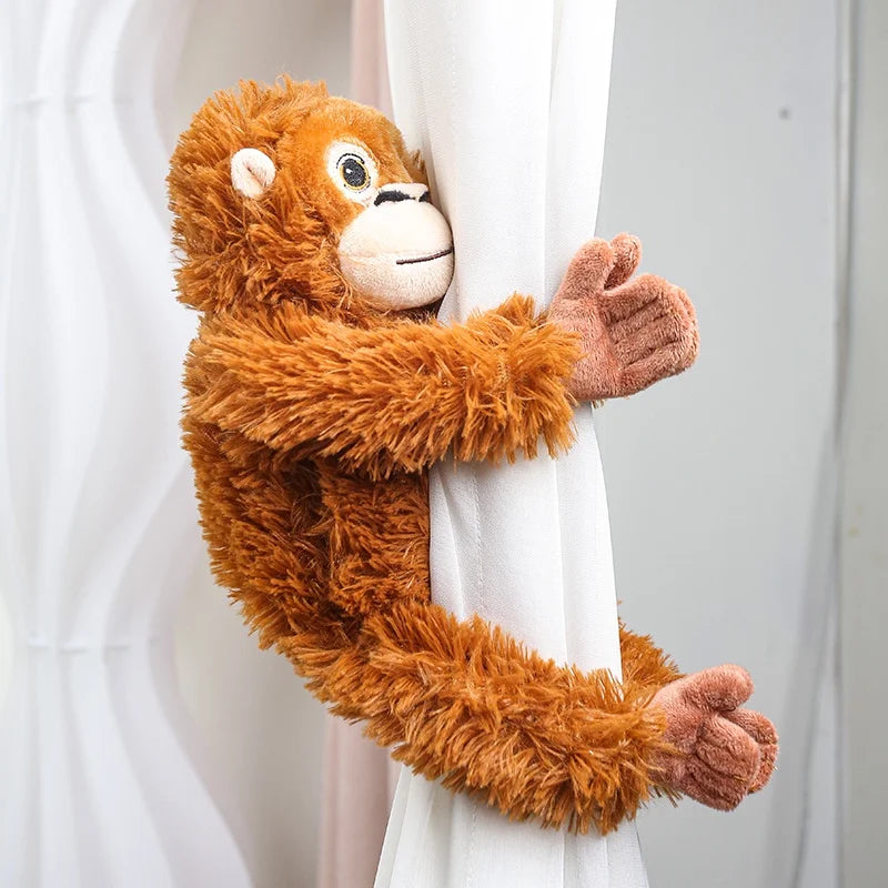 Large Cartoon Gorilla Plush Toy Chimpanzee Monkey Fun Companion Doll