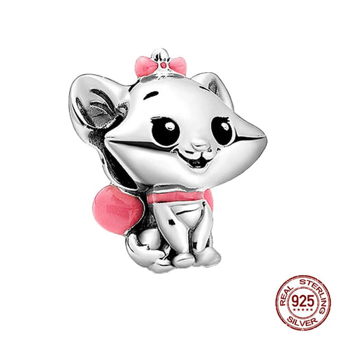 New S925 sterling silver Disney Mickey Mouse pendant bead suitable Fit