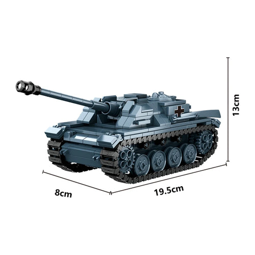 WW2 Military Army Soldiers World War 2 Tank Armored Vehicle Model