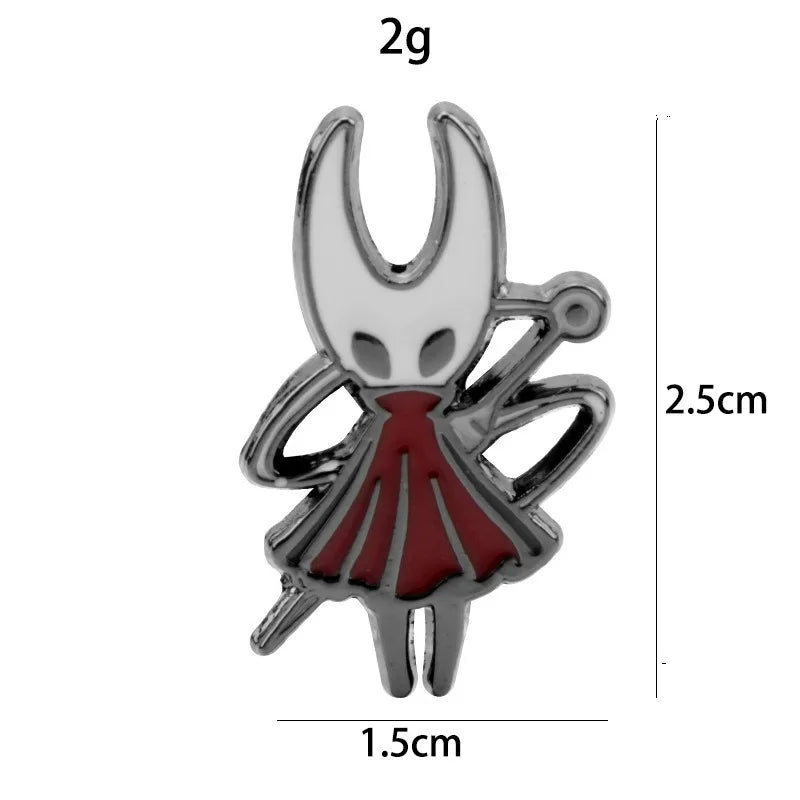 7pcs Hollow Knight Enamel Brooch Cool Character Pins Backpacks