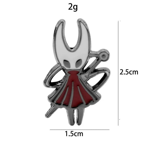 7pcs Hollow Knight Enamel Brooch Cool Character Pins Backpacks
