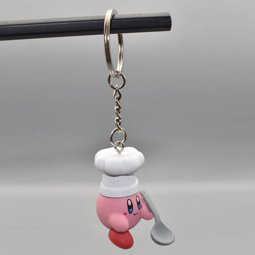 6 Models Super Cute Kawaii Kirby Figures Keychain Portable Popular