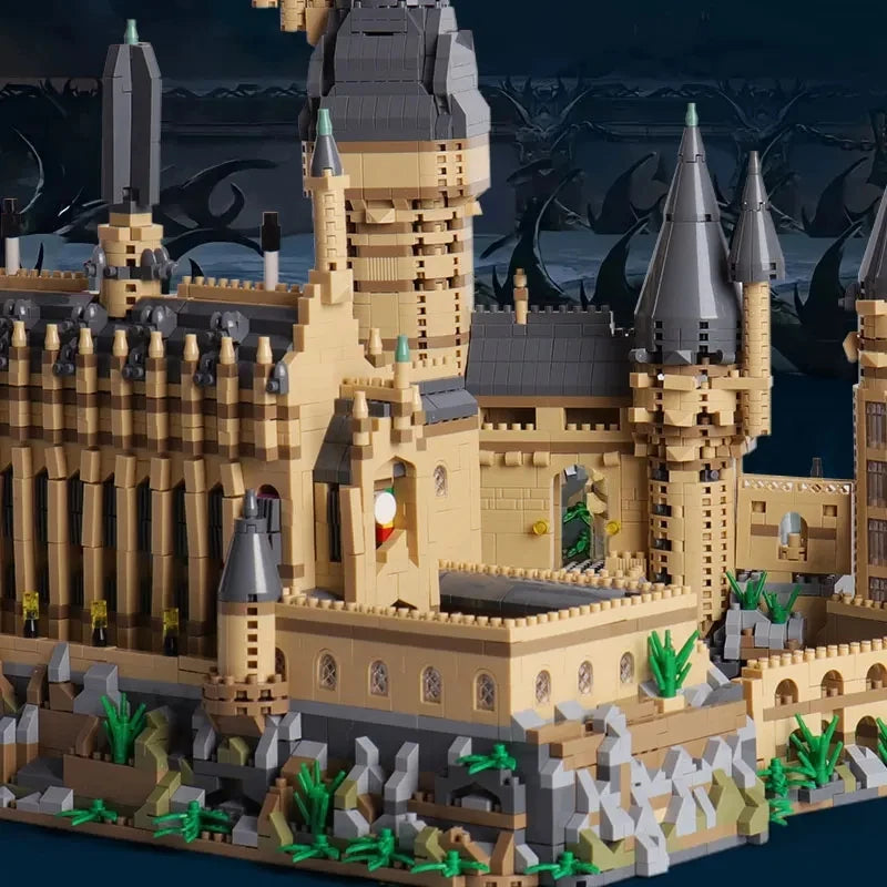 Micro Bricks City Creative Medieval Magic Castle Series School