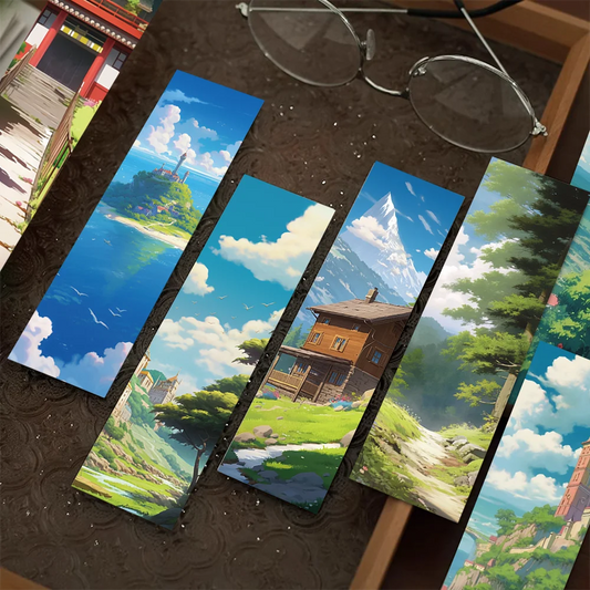 30pcs Hayao Miyazaki Manga Style Bookmarks Student Gifts DIY Creative