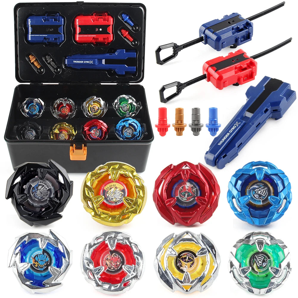 Bey X Spinning Toy Kit Gyro Metal Battle Tops with Launchers Organize