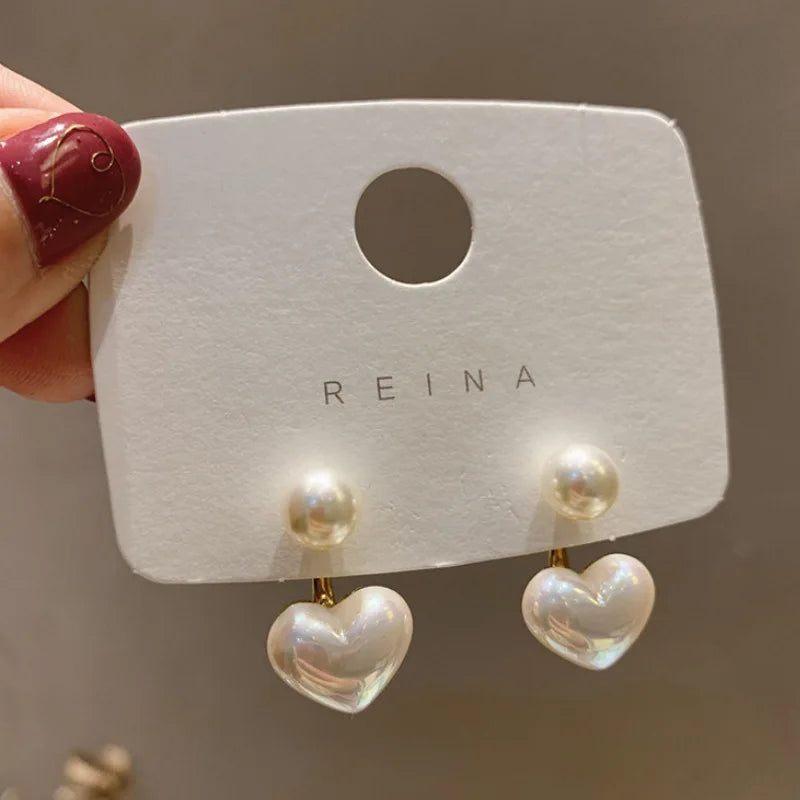 2 Pieces Of Women's Trendy Cross Studded Diamond Earrings For Outdoor