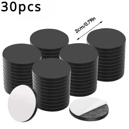 30/50/100pcs Self Adhesive Magnetic Dia 20mm Thickness 2mm Round