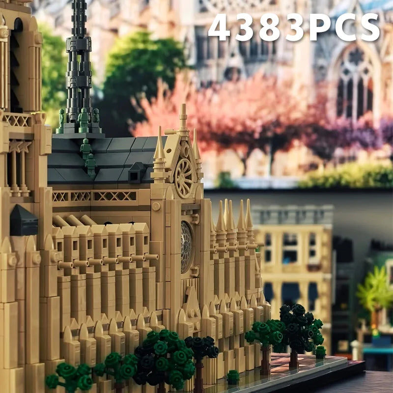 2025 New Notre Dame de Paris World Famous Architecture Model Building