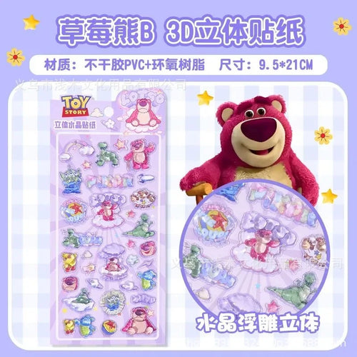 Disney 3D Crystal Decorative Stickers Cartoon Relief Solid Zootopia