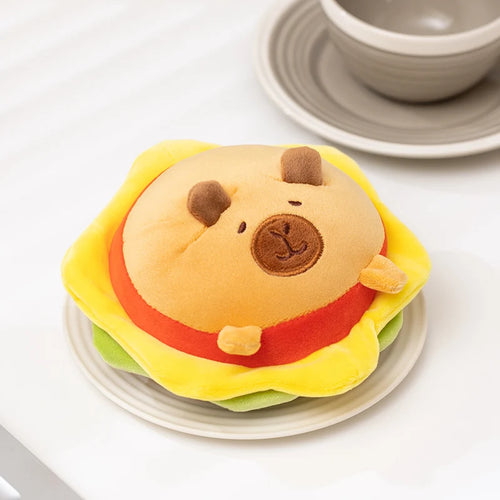 New Cartoon Egg Stuffed Toy Expression Food Bread Toast Series