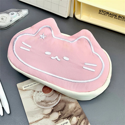 Ins Style Cartoon Pen Case Cute Caramel Cat Pen Bag Large Capacity