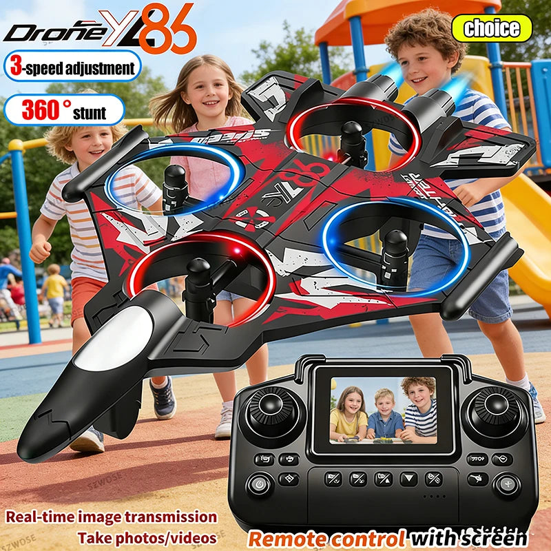 2026 New YL86 RC Foam Airplane 2.4G WIFI RC Fighter Stunt Tumbling