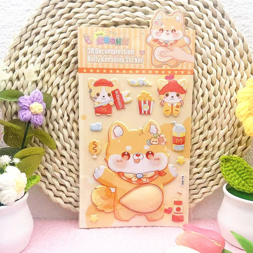 1PC Lovely Animal 3D Stereo Tummy Press Fun Stress Relief