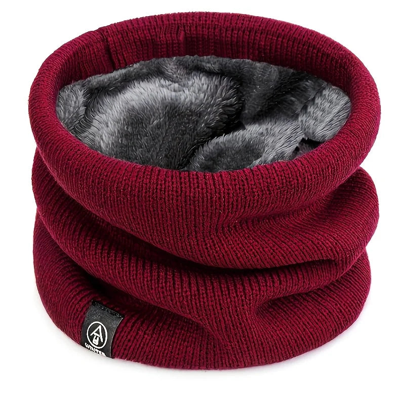 Winter Neck Warmer Scarf Fleece Lined Windproof Gaiter Soft Thermal