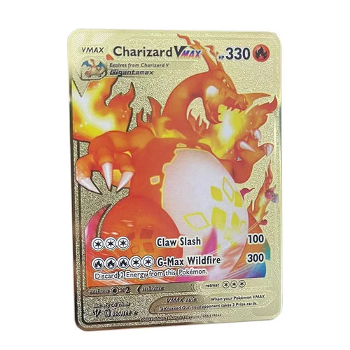 Pokemon Metal Card 10000 Points Arceus Charizard Super Card Golden