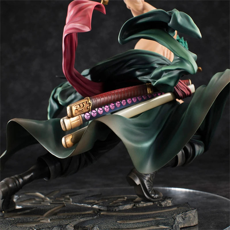 One Piece 10CM Figure Toys Anime GK Roronoa Zoro Three-blade