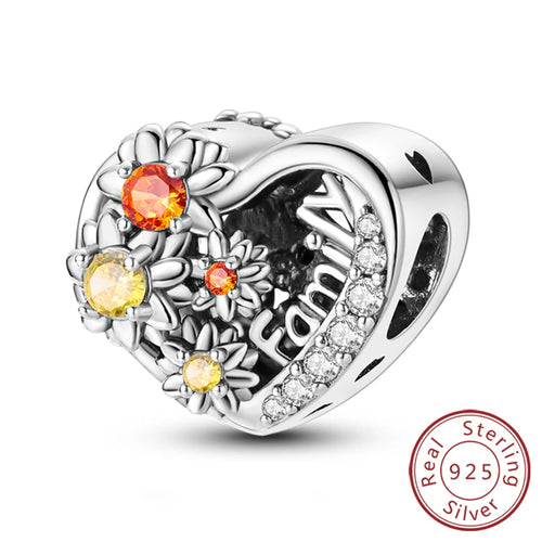 Hot Sale Charm Bead Pendant 925 Sterling Silver Firefly Love Heart