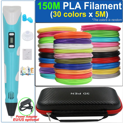 Children's 3D Pen 3D Drawing Printing Pen with LCD Screen Power