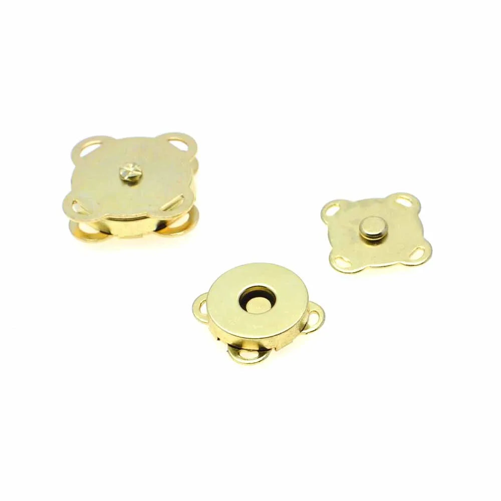 10 Pcs/Pack Metal Magnetic Snap Fasteners Clasps Buttons Handbag Purse