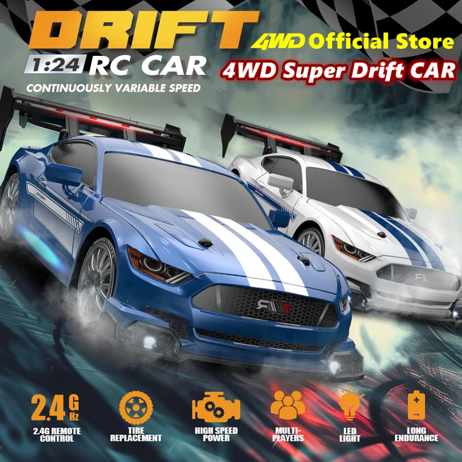 4WD RC Drift Car Remote Control GTRPRO AE86PRO Model 4x4 Racing RTR