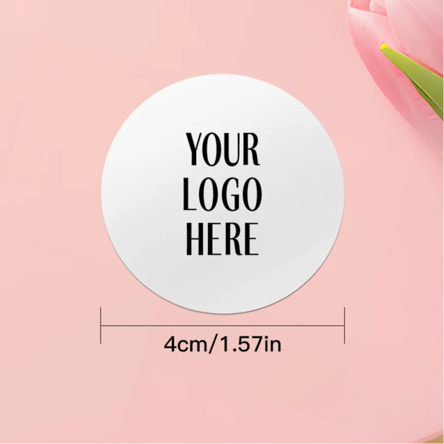 Customizable Photo Stickers with Multicolor Logos - Durable Waterproof