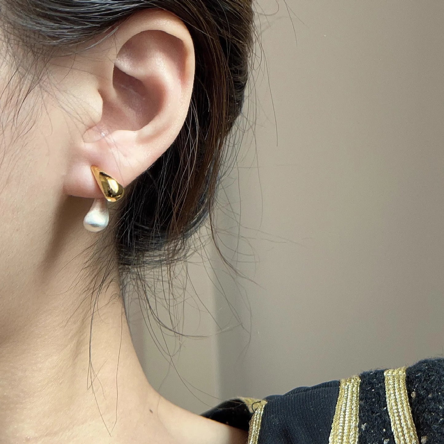 XIYANIKE French Waterdrop Ear Stud New Year Earrings For Women Girl