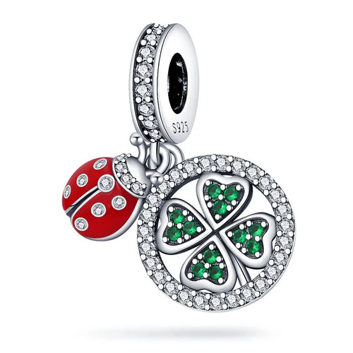 925 Silver Color Mushroom Owl Cat Bone Animal Charms Beads Fit Pandach