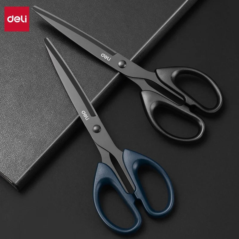DELI Professional Office Scissors 180mm Heavy Duty Scissors with Black