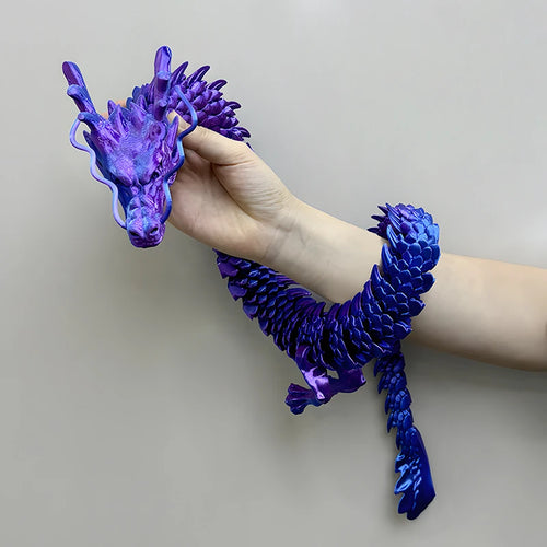 88CM 3D Printed Gem Dragon Crystal Fidget Toy Rotatable Articulated