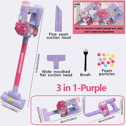 Kids Simulation Electric Vacuum Cleaner Cleaning Set for Toddlers Role