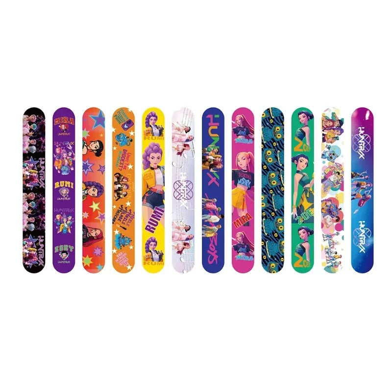 HOT Kpop Demon Hunters Slap Snap Bracelets Party Favors Birthday