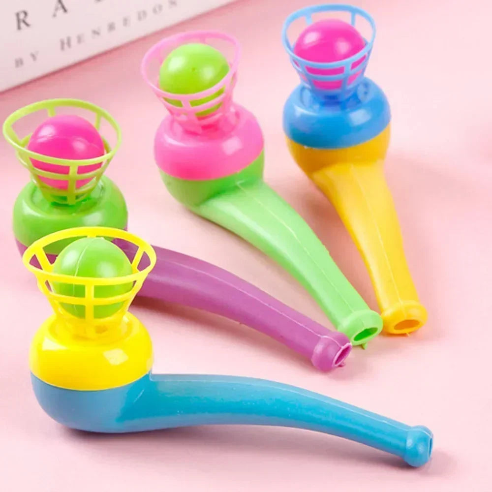 3Pcs Plastic Pipe Blowing Ball Kids Toys Outdoor Games Balance