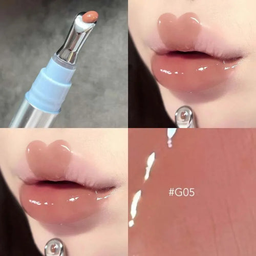HERORANGE Mirror-like Lip Gloss, Long-Lasting Moisturizing Lip Gloss,