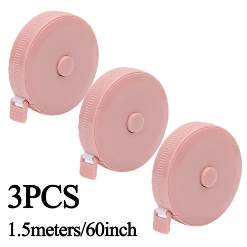 Double Scale Ruler Plastic Roll Tape Mini Tape Measure Accurate