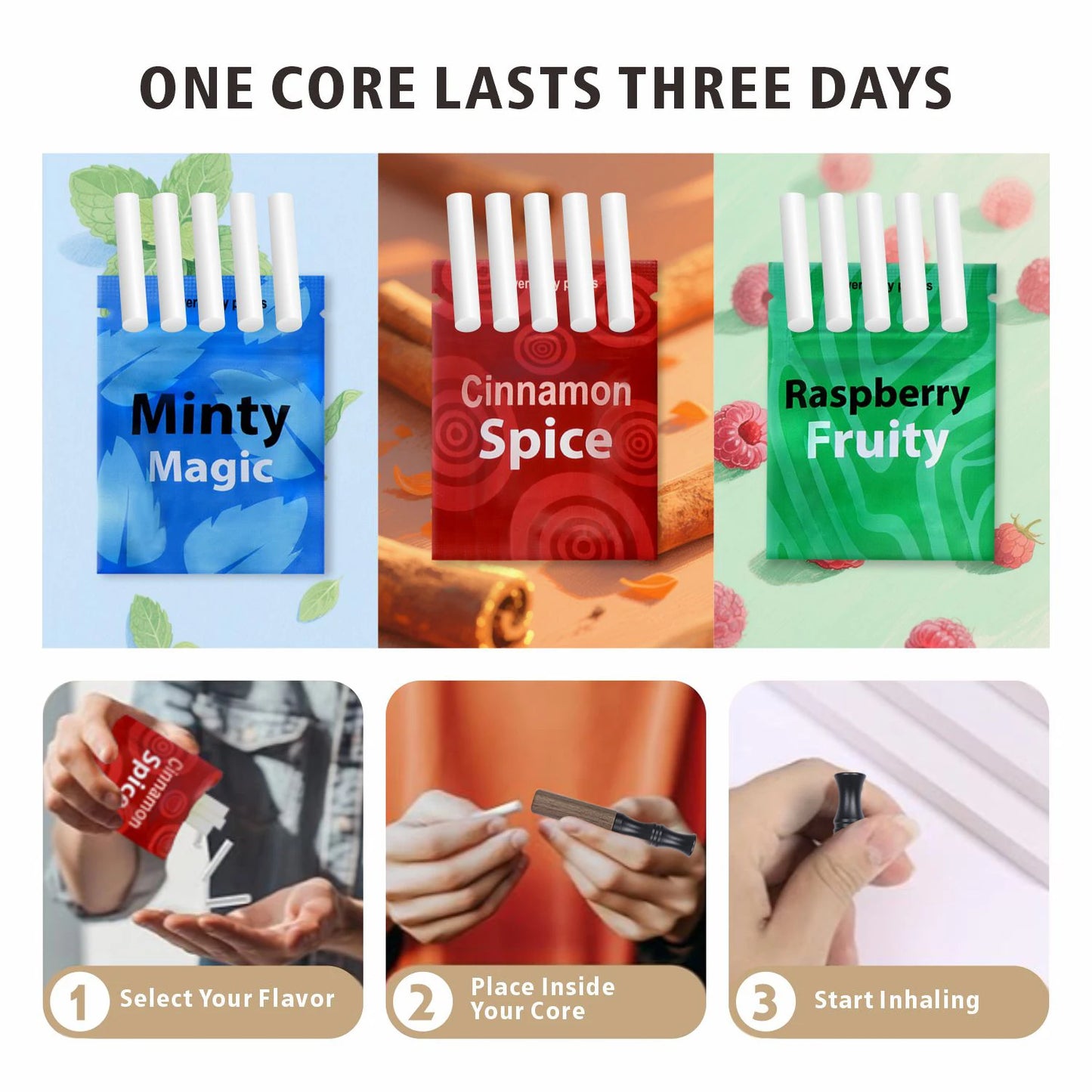 Nicotine-Free Quit Smoking Stick Smokeless Wooden Stop Smoking Stick