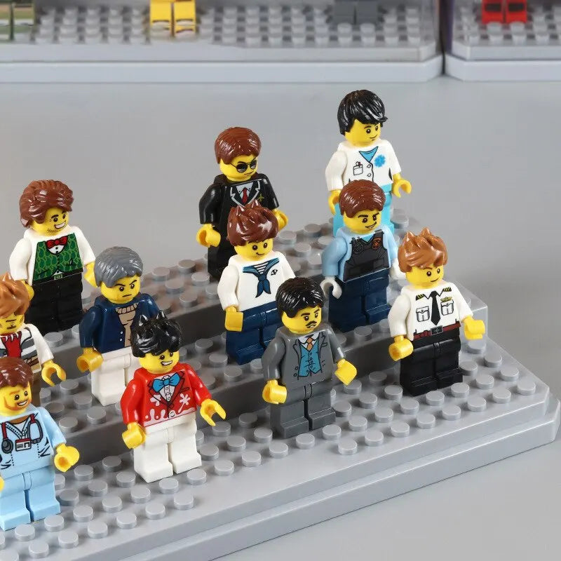Building Blocks Mini Figure Display Cabinet Compatible with Lego